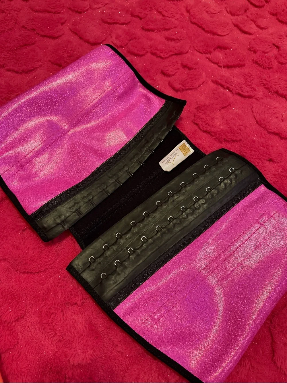 Ann Chery Hot Pink Shimmer Waist Trainer - Picture 6 of 6